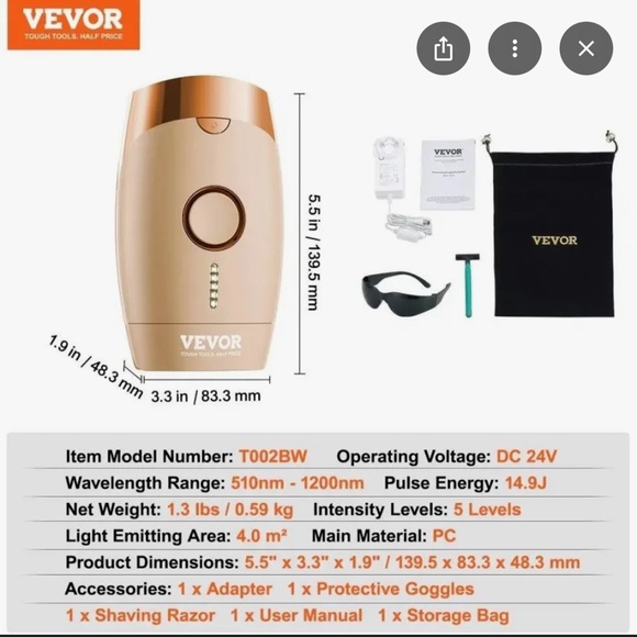 Permanent laser hair removal- Intense Pulsed Light (IPL) System - Picture 6 of 6